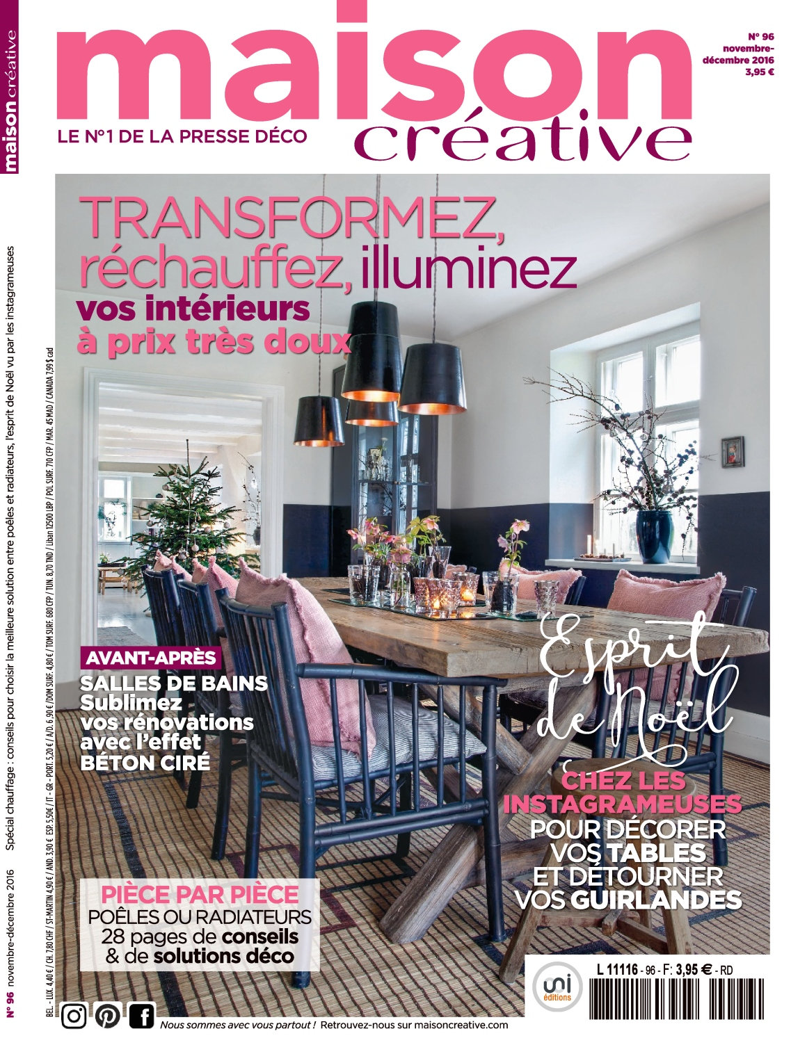 Maison Créative magazine November and December 2016