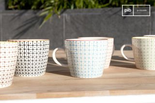 6 tazze in porcellana Brüni