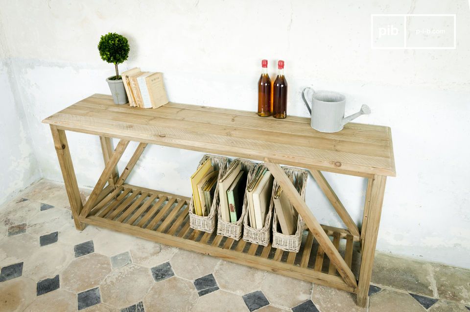 Dallo spirito Boho country chic, 100% solido legno invecchiato