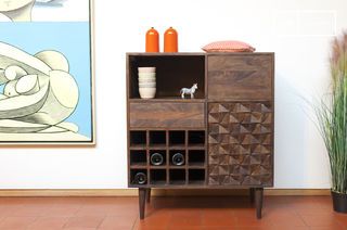Credenza con portabottiglie Balkis
