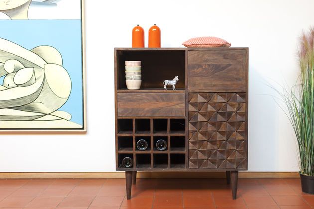 Credenza con portabottiglie Balkis