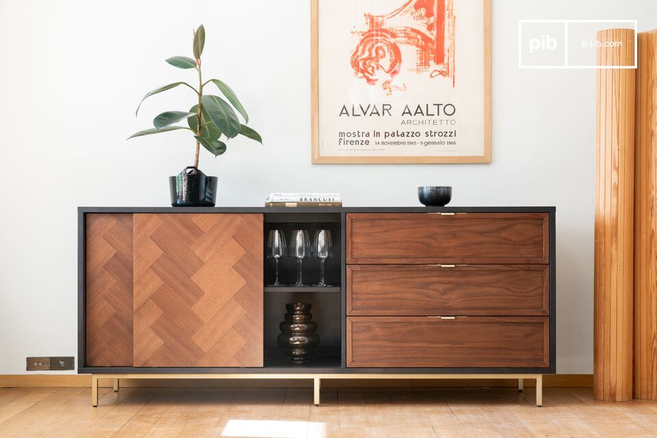 Credenza Neutra in legno scuro