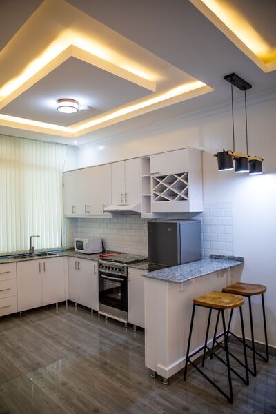 Cucina con splendido effetto luce