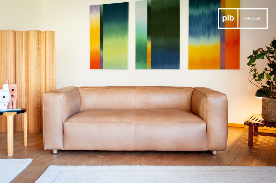 Un divano dal look vintage, sobrio ed elegante