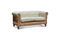 Miniatura Divano Chesterfield a 2 posti in lino e cotone mandorla Montaigu Foto ritagliata