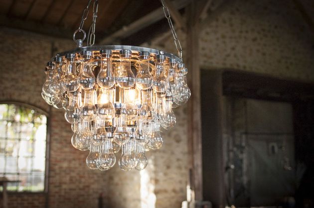 Grande lampadario in vetro Mille Goccie