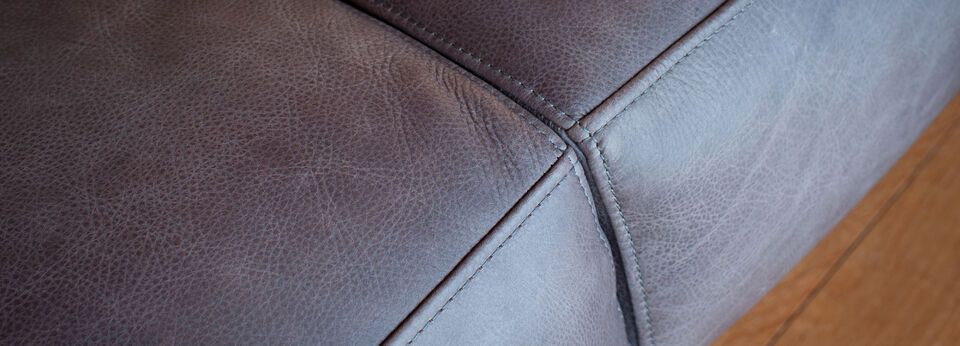 seduta divano in pelle Almond grigio