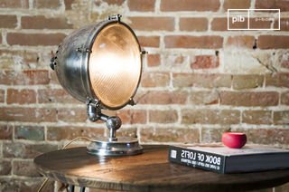 Lampada a faretto argentata XXL