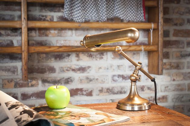 Lampada da scrivania in ottone Stanford