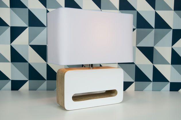Lampada da tavolo Wood White