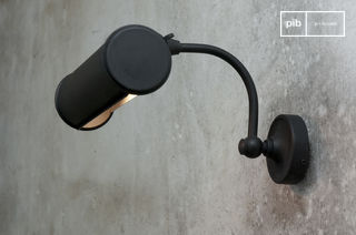 Applique da parete nera opaca Black Factory