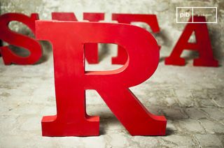 Lettera R decorativa
