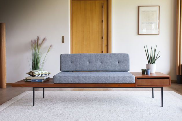 Bancone scandinavo largo con cassetto Inez