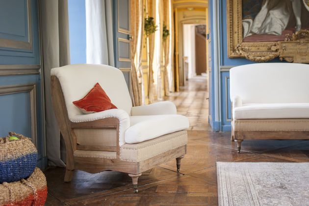 Poltrona in lino GUSTAVE