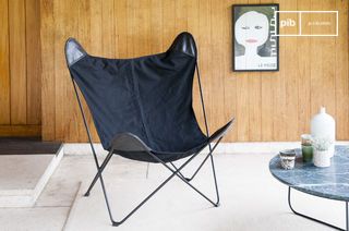 Poltrona in tela Black Colina