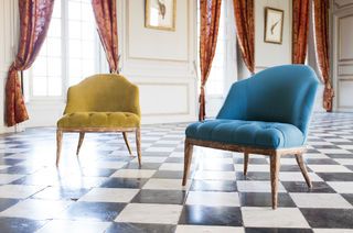 Poltroncina blu Popador