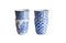 Miniatura Quattro tazze in porcellana Blue Lagoon Foto ritagliata