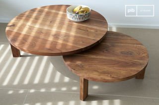 Tavolino da salotto Stockholm con doppio ripiano