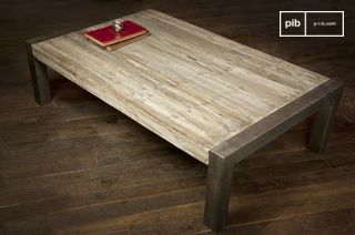 Tavolino di legno teak riciclato